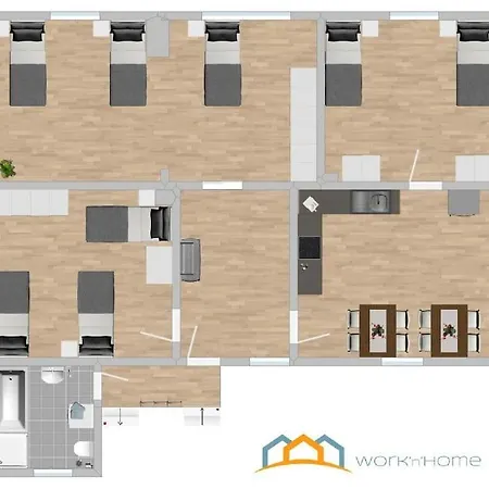 Sad211- Grosse Monteurwohnung Uebergangswohnung * Schwandorf in Bayern